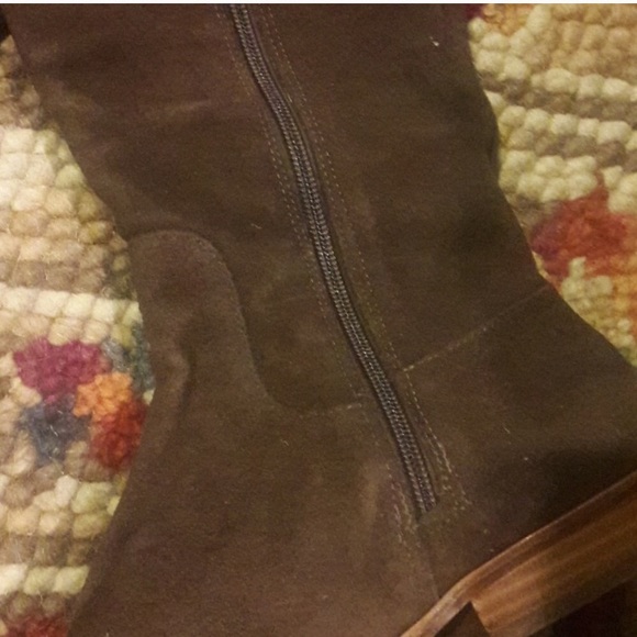 Jack Rogers Brown TARA Suede Riding Boots Size 7.5 - Picture 4 of 6